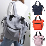 Women Girl School Backpack Laptop Shoulder Bag Nylon Multi-Function Female