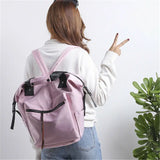 Women Girl School Backpack Laptop Shoulder Bag Nylon Multi-Function Female