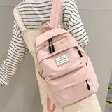 Women Girl Canvas Backpack Large Capacity Bookbag Laptop Daypack