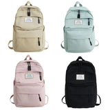 Women Girl Canvas Backpack Large Capacity Bookbag Laptop Daypack