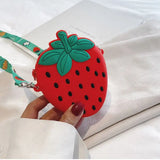 Fruit Shape Shoulder Handbag Phone Pouch Crossbody Bag Satchel Tote Purse