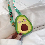 Fruit Shape Shoulder Handbag Phone Pouch Crossbody Bag Satchel Tote Purse