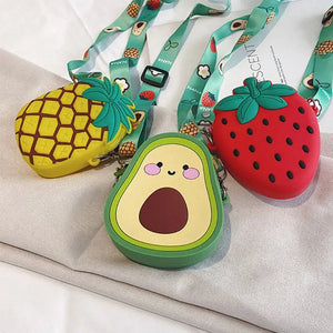 Fruit Shape Shoulder Handbag Phone Pouch Crossbody Bag Satchel Tote Purse