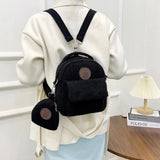 Plush Mini Backpack Lightweight Bear Pattern Crossbody Bag