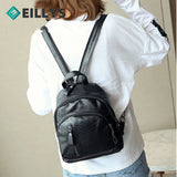 Women Girl Multifunction Backpack Leather Bookbags School Bag Backpack