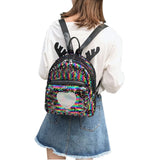 Sequin Mini Backpack School Rucksack Travel Teenage Small Shoulder Bag