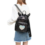 Sequin Mini Backpack School Rucksack Travel Teenage Small Shoulder Bag