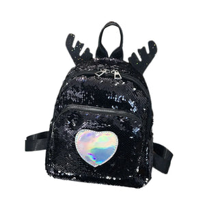 Sequin Mini Backpack School Rucksack Travel Teenage Small Shoulder Bag
