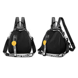 Women Girls Backpack Letter Print Large Capacity Travel Daypack Shoulder Bag