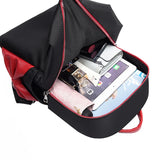 Women Girls Backpack Lightweight Waterproof Oxford Cloth Rucksack