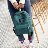 Striped School Backpack for Teenage Girls Tassel Shoulder Bag