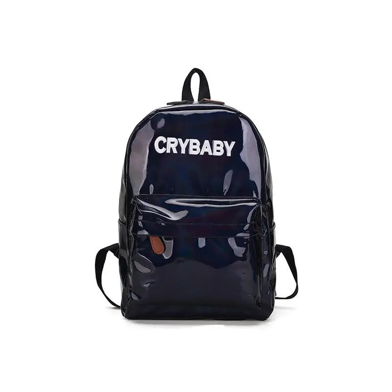 Women Girls Holographic Backpack School Bags Teenage Travel Bags