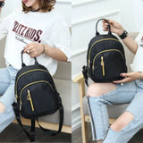 Nylon Mini Backpack School Travel Shoulder Bag