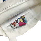 Girls Cartoon Shoulder Bags Canvas Crossbody Messenger Tote for School Shopping