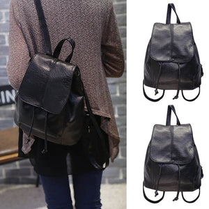Leather Backpack Rucksack School Bag Shoulder Bags Satchel