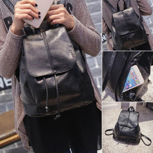 Leather Backpack Rucksack School Bag Shoulder Bags Satchel