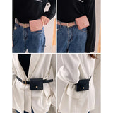 Women Girls PU Leather Fanny Pack Waist Bag Classic Travel Pouch