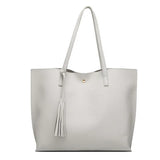 Tassel Shoulder Bag for Women Girls with Large Capacity