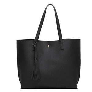 Tassel Shoulder Bag for Women Girls with Large Capacity