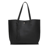 Tassel Shoulder Bag for Women Girls with Large Capacity