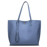Tassel Shoulder Bag for Women Girls with Large Capacity