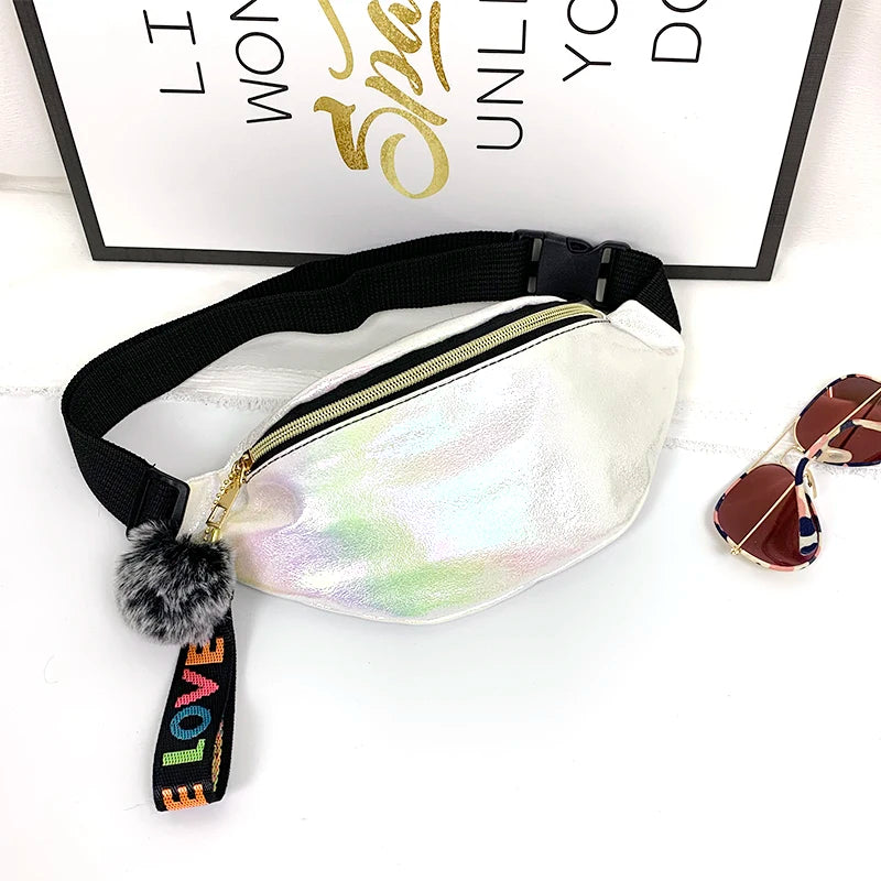 Reflective Fanny Pack Belt Bag Waist Chest Phone Pouch Travel