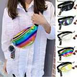 Rainbow Colorful Fanny Belt Bag Pom Tassel Hip Bum Bags