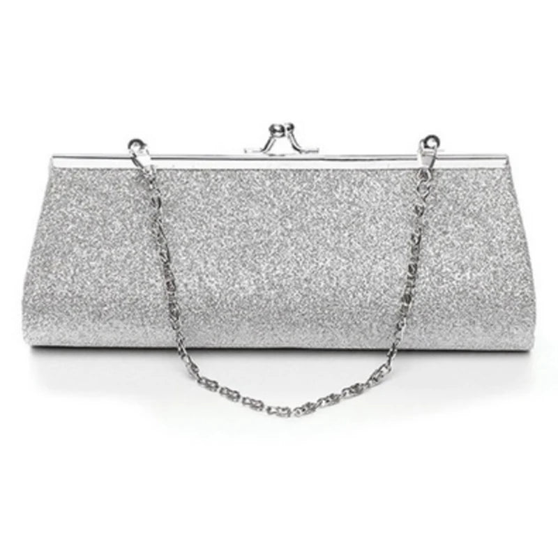 Glitter Clutch Purse Evening Party Wedding Handbag Shoulder Bag