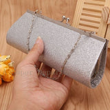 Glitter Clutch Purse Evening Party Wedding Handbag Shoulder Bag