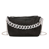 Glitter Evening Bag Rhinestone Crossbody Handbag for Nightclub Party