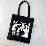Gothic Rabbit Canvas Bag Harajuku Totes Punk Shoulder Bag