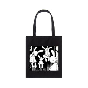 Gothic Rabbit Canvas Bag Harajuku Totes Punk Shoulder Bag