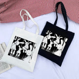 Gothic Rabbit Canvas Bag Harajuku Totes Punk Shoulder Bag