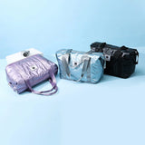 Women Gym Bag Sports Fitness Handbag Training Bags For Shoes Travel Dry And Wet