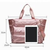 Women Gym Sports Bag Waterproof Yoga Mat Organizer Weekend Travel Duffle Bags