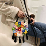 Hand-Woven Embroidered Clutch for Women