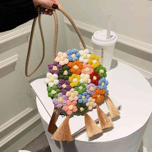 Hand-Woven Embroidered Clutch for Women