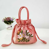 Hand-embroidered Silk Handbag Ethnic Style Clutch