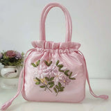 Hand-embroidered Silk Handbag Ethnic Style Clutch