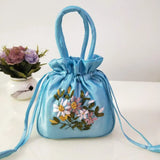 Hand-embroidered Silk Handbag Ethnic Style Clutch