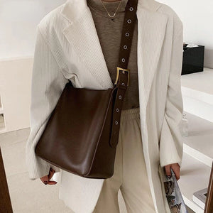 Casual Top-handle Shoulder Bag Autumn Winter Crossbody Handbag Tote