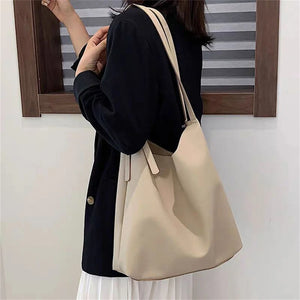 Women 2-Piece Large Capacity Shoulder Bags High PU Leather Wild Bags