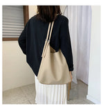Women 2-Piece Large Capacity Shoulder Bags High PU Leather Wild Bags