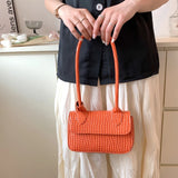 Crocodile Crossbody Bag for Women Candy Color Single Shoulder Handbag