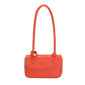 Crocodile Crossbody Bag for Women Candy Color Single Shoulder Handbag