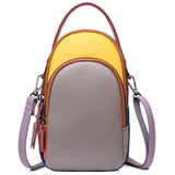 Women Leather Shoulder Bag Mini Mobile Phone Wallet