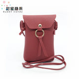 Women Handbag Small Shoulder Bag Mini Casual Messenger with Tassel