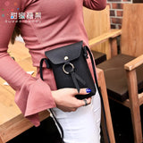 Women Handbag Small Shoulder Bag Mini Casual Messenger with Tassel