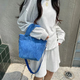 Plush Mini Bag Women Handbag Small Tote Shoulder Messenger Bag