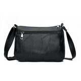 Brown PU Leather Women's Crossbody Bag with Pockets